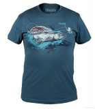 Rybářské tričko  ART GRAYLING DENIM XL