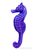 Koníček mořský plyšový - modrý MINI  40cm
