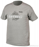 Rybářské tričko  REEL GREY L