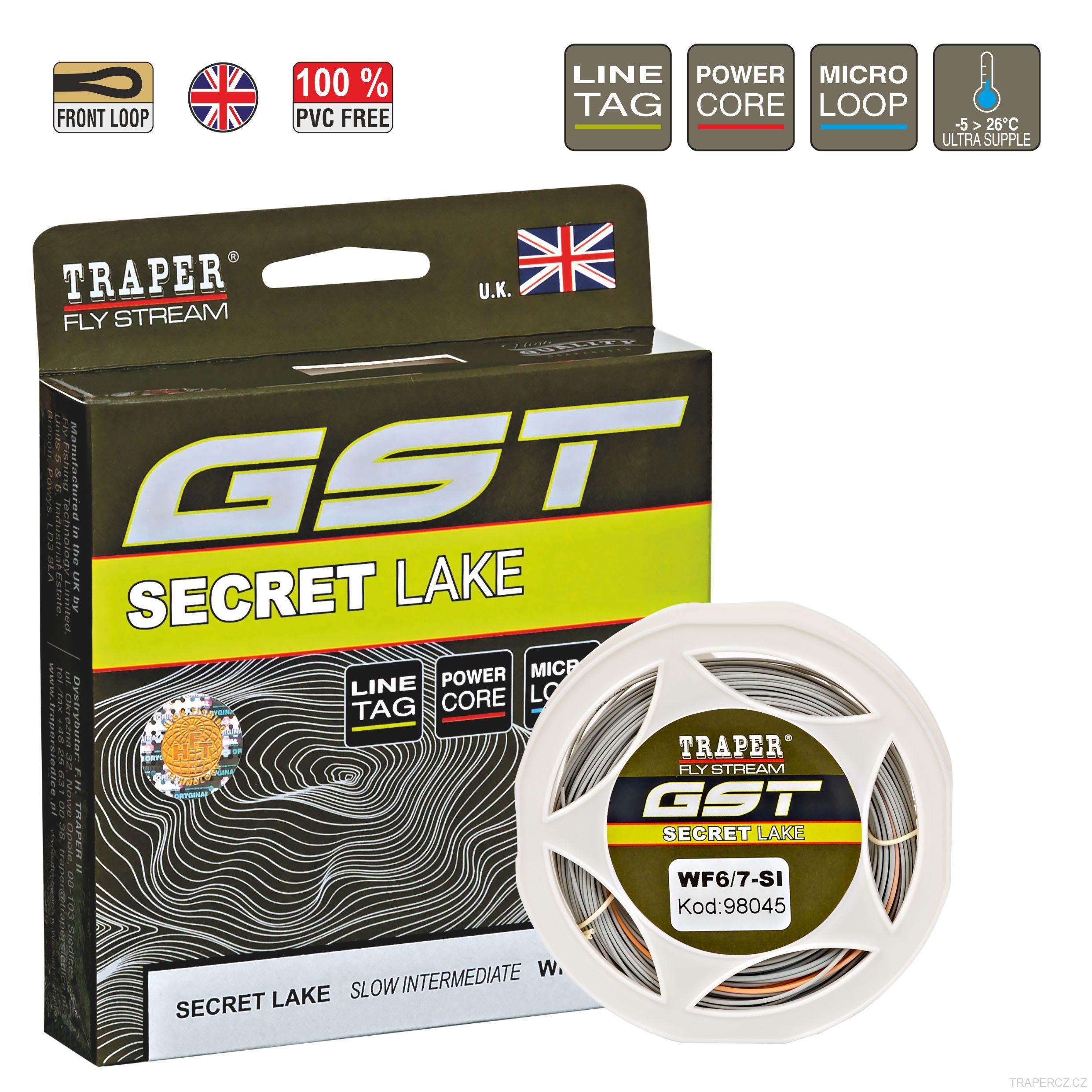 MUŠKAŘSKÁ ŠŇŮRA  GST SECRET LAKE WF 6/7 SI 