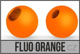 TUNGSTEN BEAD SLOTTED 5,5mm FLUO ORANGE