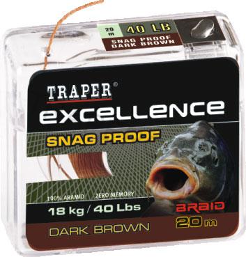 Pletená šňůra Excellence Liquid Wire snake zelený,  20 m x 11,36 kg / 25 lbs
