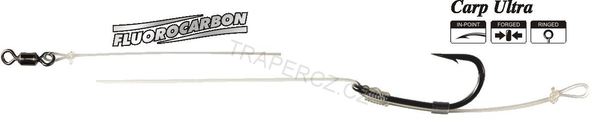 Kaprová montáž Low Vis Stiff Rig,  Háček č. 4 x 16 cm x 20 lbs