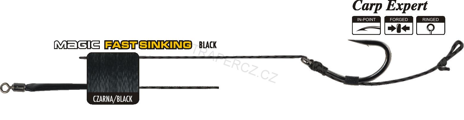 Kaprová montáž Anti Tangle Rig,  Háček č. 4 x 19 cm x 25 lbs