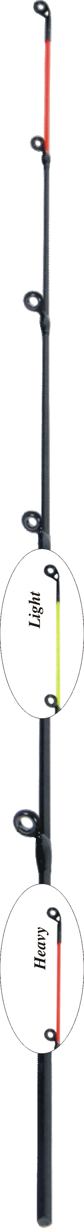 Špička feederová , Carbon, Žlutá fluo 0,8 x 3,5 x 500 mm