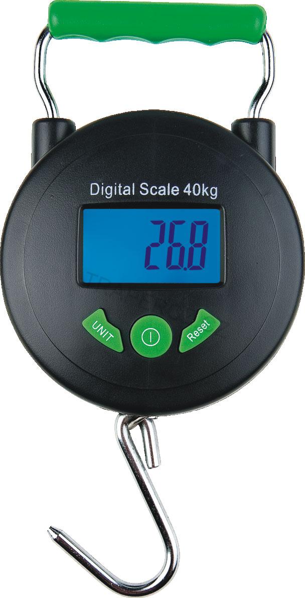 Váha digitální s teploměrem a metrem, 40 kg