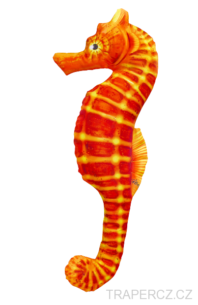 Koníček mořský plyšový - oranžový   60cm