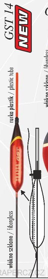 Splávek GST 14, na stojatou vodu - Big fish,  0,8g