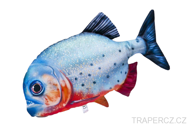 Piraňa červená plyšová - natterera  47cm