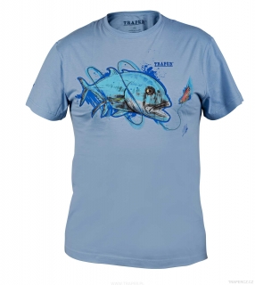 Rybářské tričko  ART GT LIGHT BLUE S
