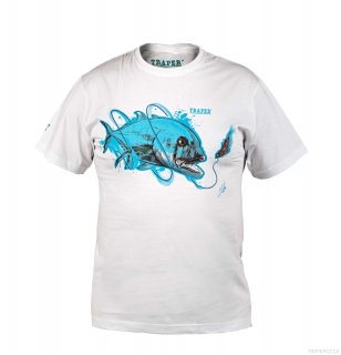 Rybářské tričko  ART GT WHITE S