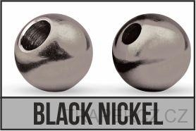 TUNGSTEN BEAD SLOTTED 4.5mm BLACK NICKEL