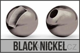 TUNGSTEN BEAD SLOTTED 5,0mm BLACK NICKEL