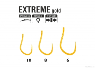 Háček method feeder barbless - Extreme gold nr 10  