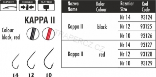 Háček Kappa II černý, č.  14