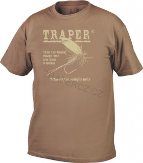 Rybářské tričko  MINNESOTA BROWN L