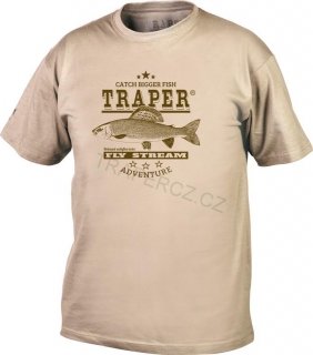 Rybářské tričko  OREGON SAND XXL