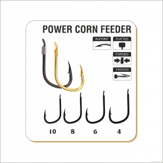 návazec Power Corn Feeder černý nikl Nr 10 / 0,18 mm x 100 cm